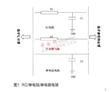 RC電路或者單電阻、單電容電路