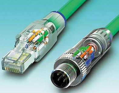 圖3 按入電纜芯、剪斷，且蓋好防護(hù)蓋：無論是RJ45還是M12連接器，它們都能夠?qū)崿F(xiàn)快速且可靠的安裝
