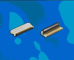 0.2毫米間距，0.9毫米高度FPC 零插入力連接器