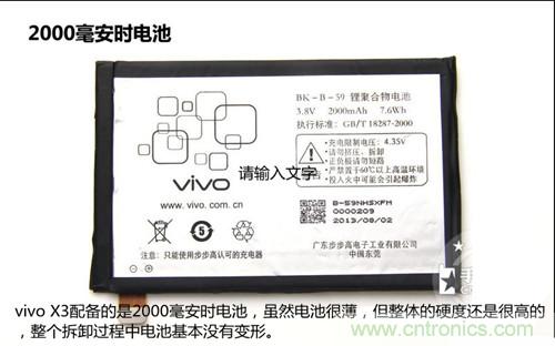 全球最?。?.75mm Hi-Fi手機(jī)vivo X3真機(jī)拆解