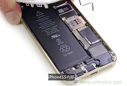 土豪金iPhone 5S拆解：內(nèi)部結(jié)構(gòu)升級，維修難度增加