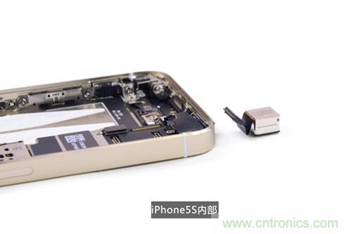 土豪金iPhone 5S拆解：內(nèi)部結(jié)構(gòu)升級，維修難度增加