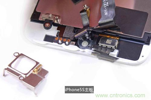 土豪金iPhone 5S拆解：內(nèi)部結(jié)構(gòu)升級，維修難度增加
