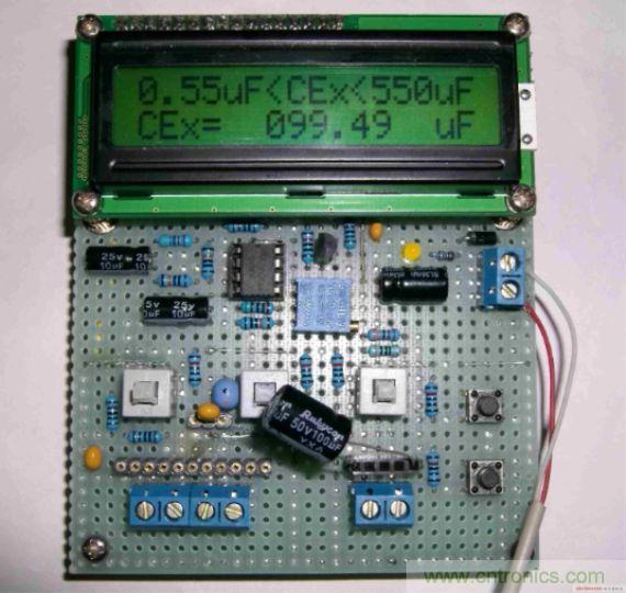 DIY集電容、電感和頻率為一體的測量儀器