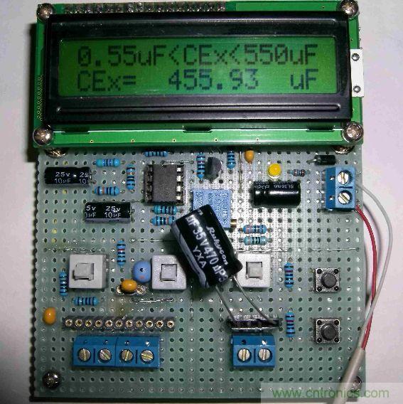 DIY集電容、電感和頻率為一體的測量儀器