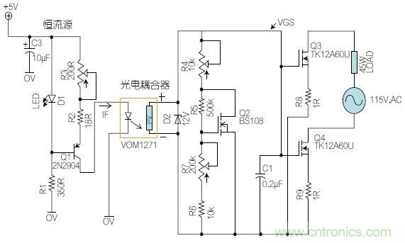 圖1：基于有源器件的線性區(qū)域進(jìn)行功率控制。