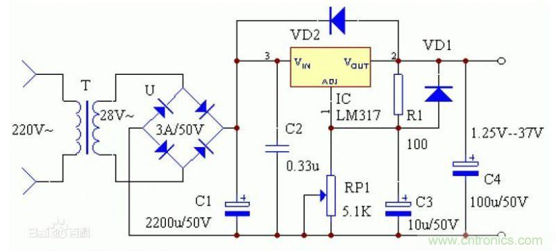 網(wǎng)友分享:DIY一個LM317 可調穩(wěn)壓電源