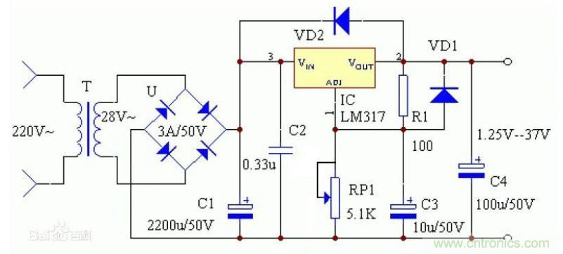 網(wǎng)友分享:DIY一個LM317 可調穩(wěn)壓電源