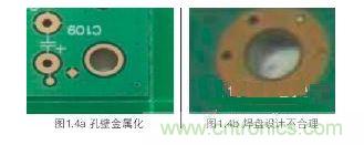 螺絲孔金屬化，焊盤(pán)設(shè)計(jì)不合理
