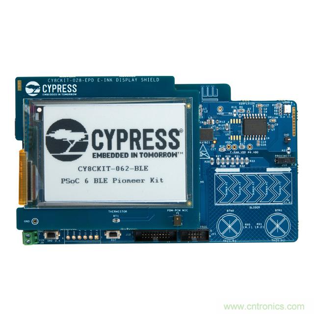 Cypress Semiconductor PSoC 6 BLE Pioneer 套件現(xiàn)已入庫 Digi-Key；客戶預(yù)訂訂單陸續(xù)發(fā)貨中