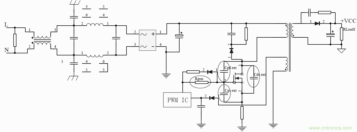 如何改善開關(guān)電源電路的EMI特性？