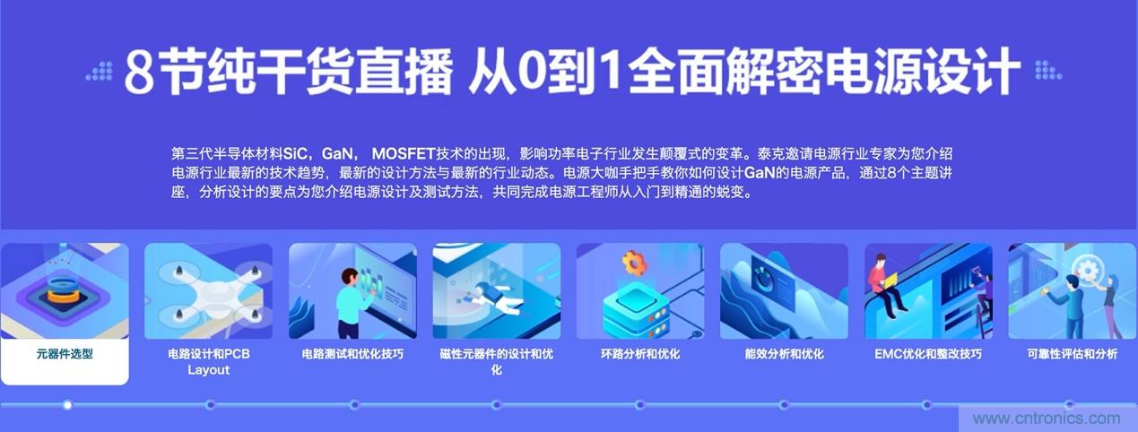 致工程師系列之三：高效GaN電源設計八部曲，泰克系列視頻課堂實操秘籍