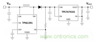 TPS61391升壓變換器，為電容麥克風(fēng)提供48V超低噪聲幻象電源