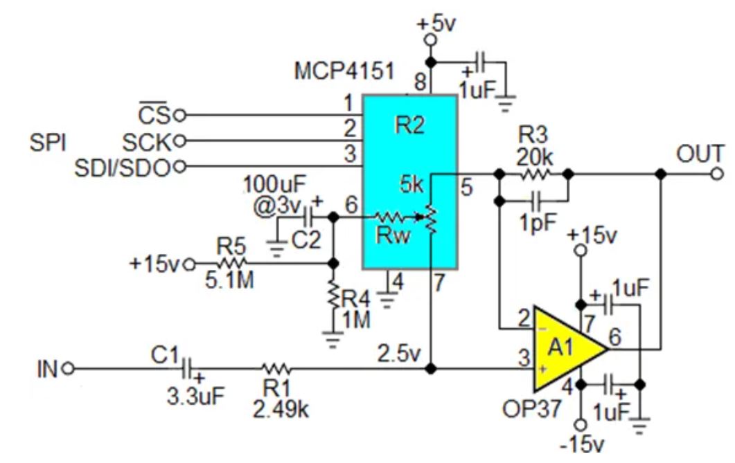 數(shù)字電位器能否代替電路中的機(jī)械電位器？