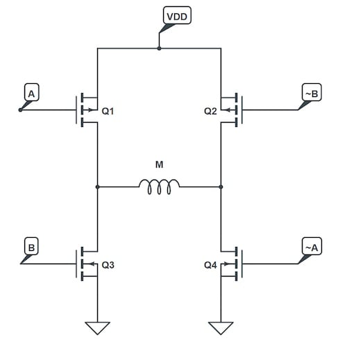 使用互補(bǔ)PWM、擊穿和死區(qū)時(shí)間的 H 橋直流電機(jī)控制