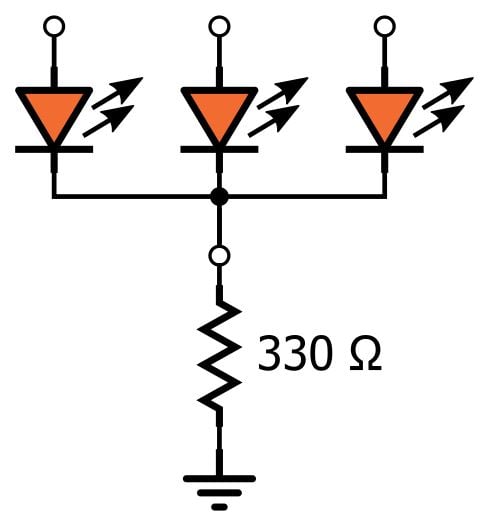 LED 陣列：一個(gè)電阻器還是多個(gè)？